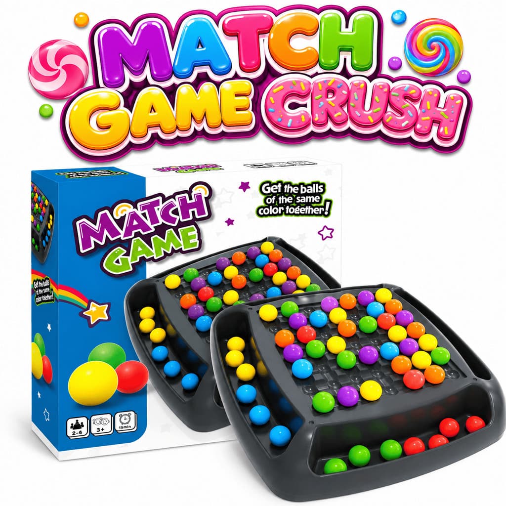 Jogo Match Game Crush Combinação de Cores Puzzle Infantil