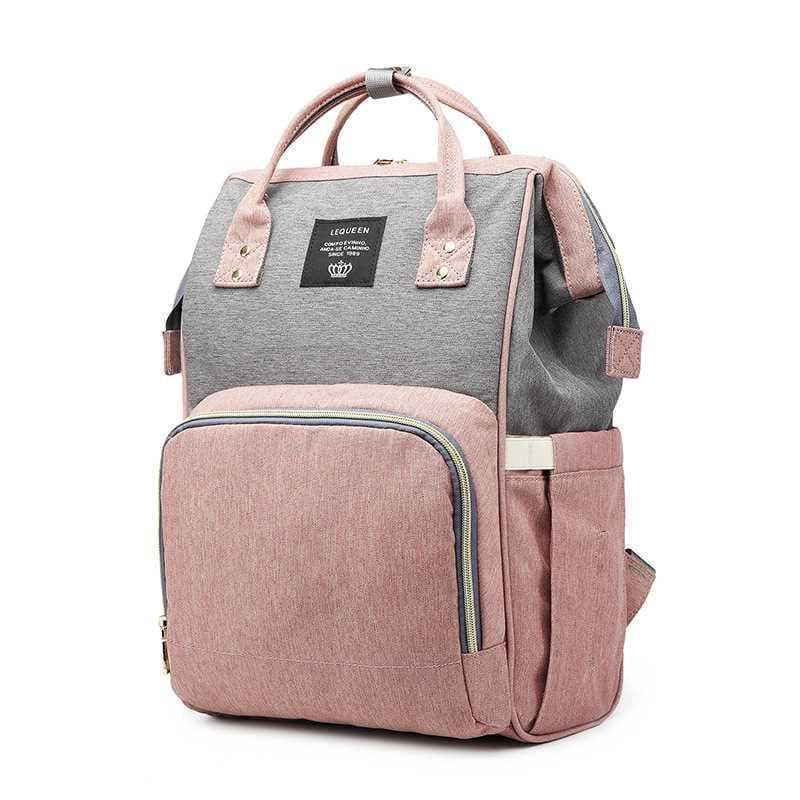 LEQUEEN mamãe saco multifuncional grande capacidade moda mochila mamãe saco mulheres grávidas passeio mochila mãe bebê s