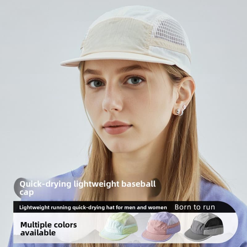 Boné de beisebol de secagem rápida de verão leve esportes leve respirável boné esportivo de montanhismo ao ar livre