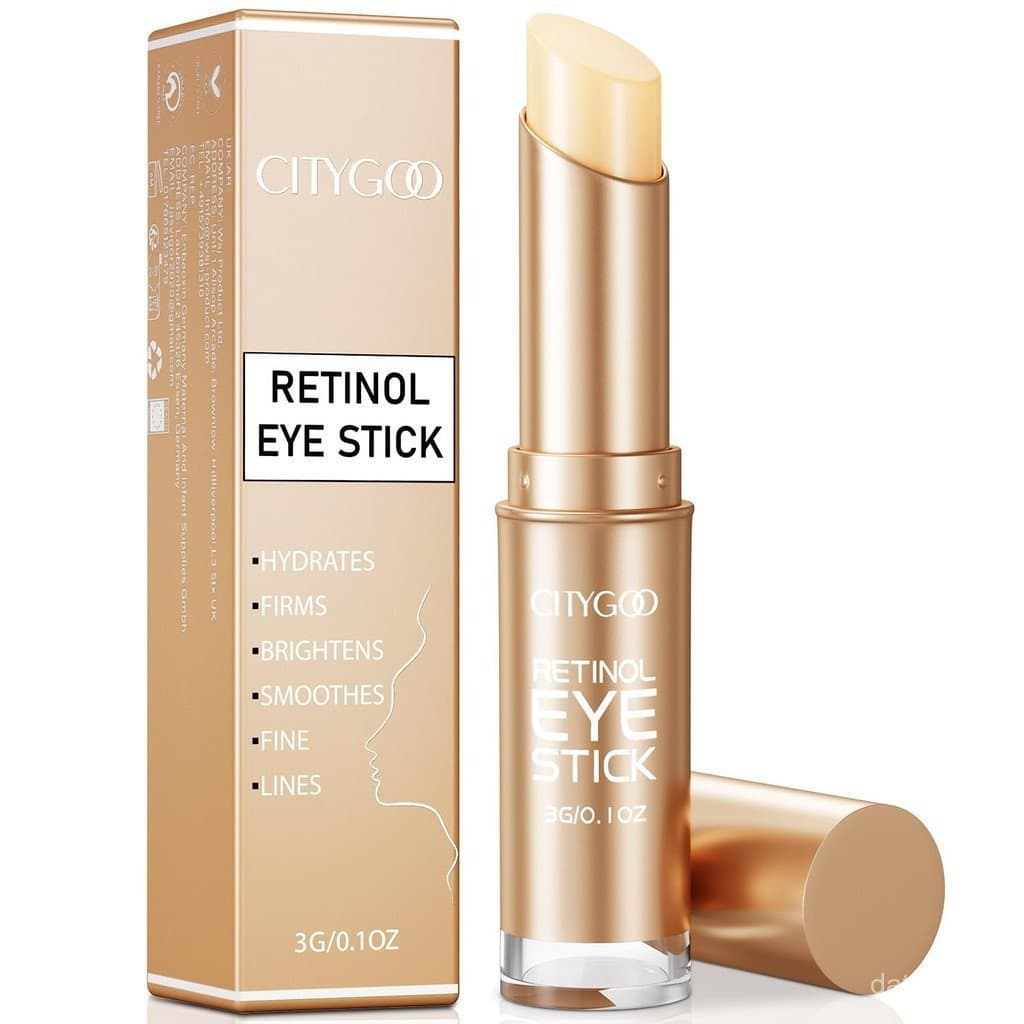 CITYGOO Retinol Eye Serum Stick, contém colágeno e ácido hialurônico, adequado para olheiras, cuidados com os olhos, ant