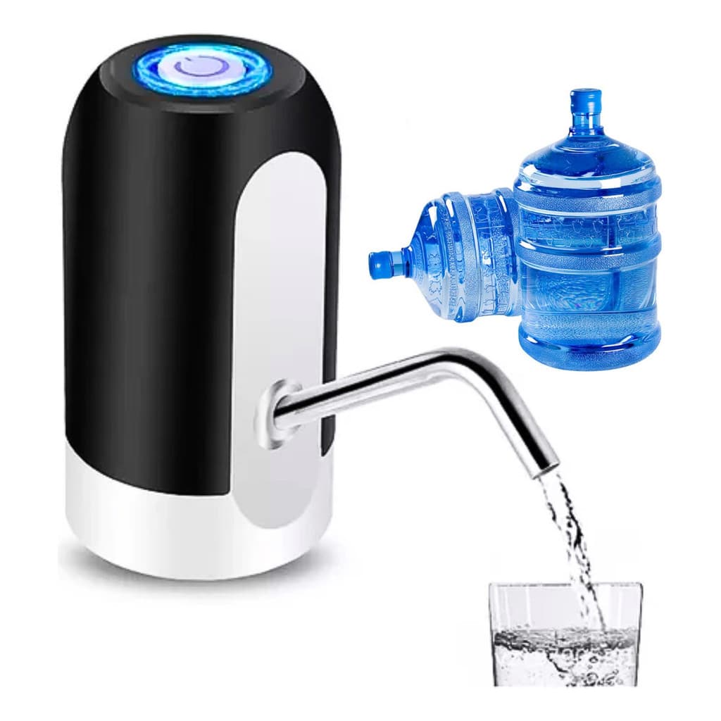 Bomba Elétrica para Galão de Água 10 e 20 Litros Recarregável USB Dispenser Automático Portátil
