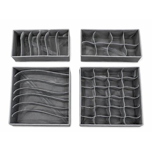 Kit 4 Organizador P/ Gavetas Sortido Multiuso Meias Calcinhas cuecas Sutiãs Gravatas Cintos Oferta
