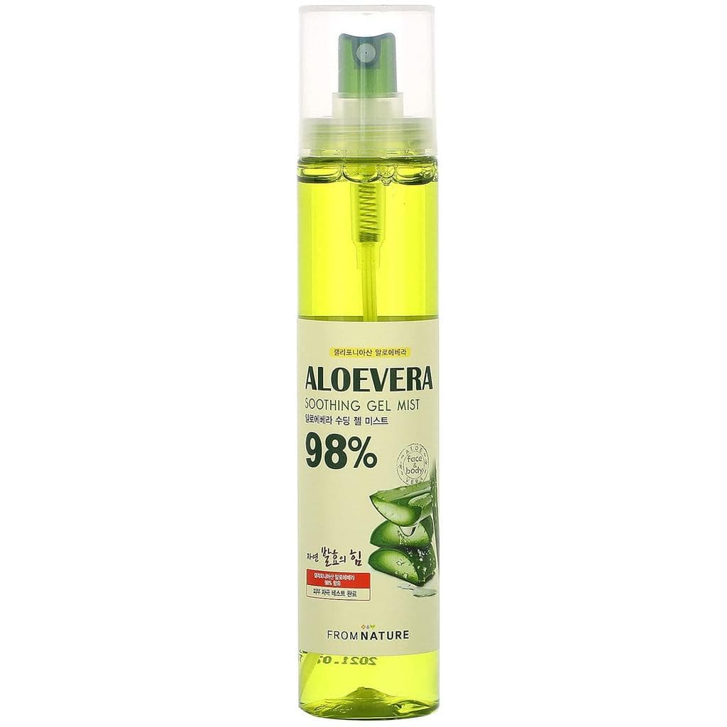 [FROMNATURE] Aloe Vera 98% "Gel Spray Hidratante e Calmante" - 4.06 fl oz. (120 ml) [LIVRE DE PARABENOS/LIVRE DE BENZOFE