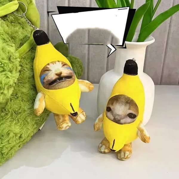 Banana Cat feliz fofo engraçado voz Ragdoll