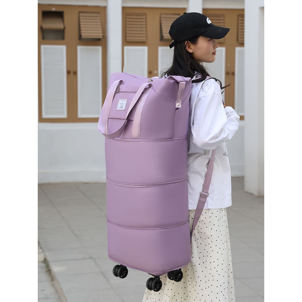 Roda Universal mochila de quatro camadas saco de viagem 2024 outono inverno novo estilo feminino saco de roda de grande
