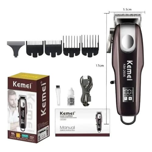 Aparador De Cabelo E Barba Profissional Kemei Km-2606