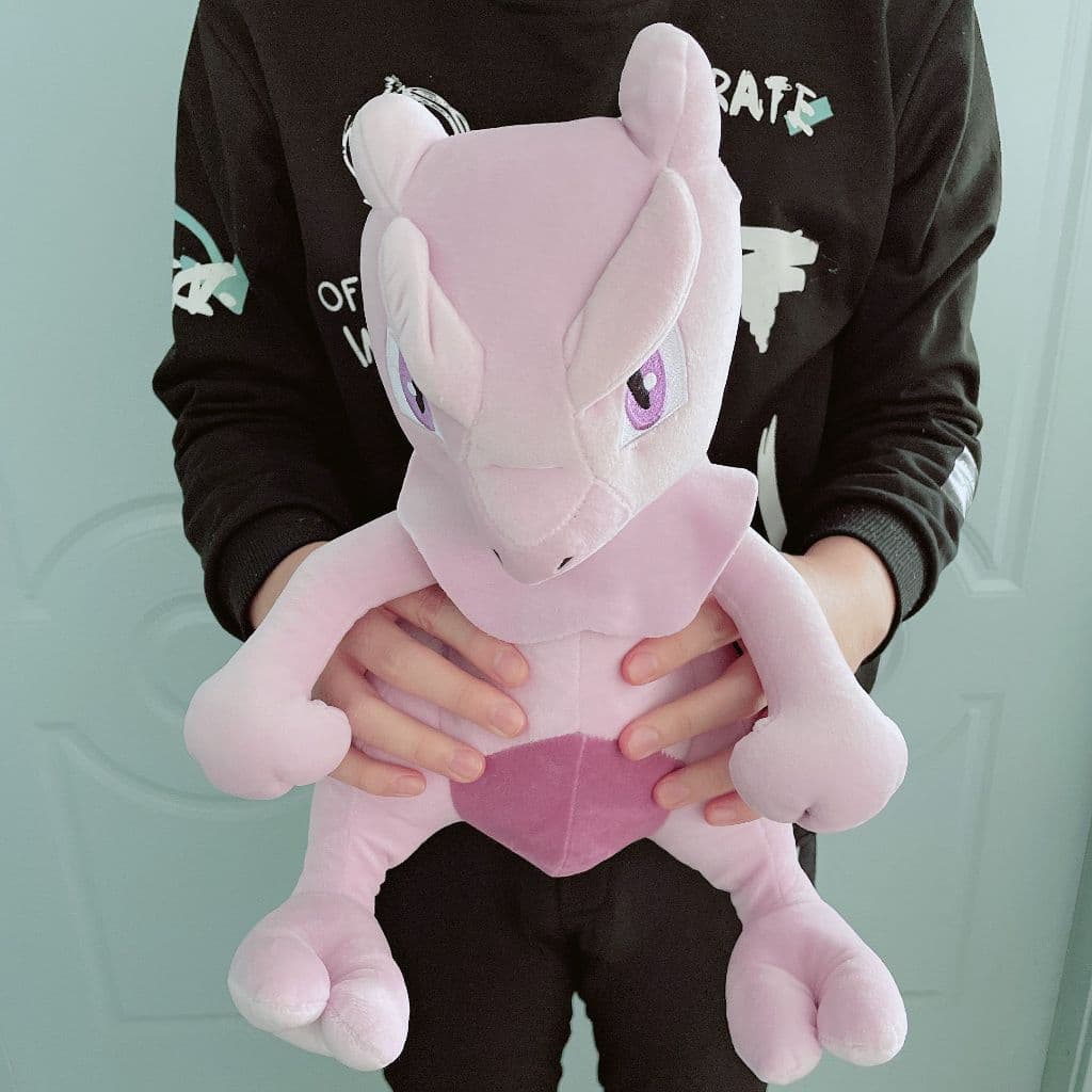 Boneco de Pelúcia Pokémon Mew Super Grande de 33cm, Brinquedo de Pelúcia Mew de Desenho Animado, Presente de Anime KUBP