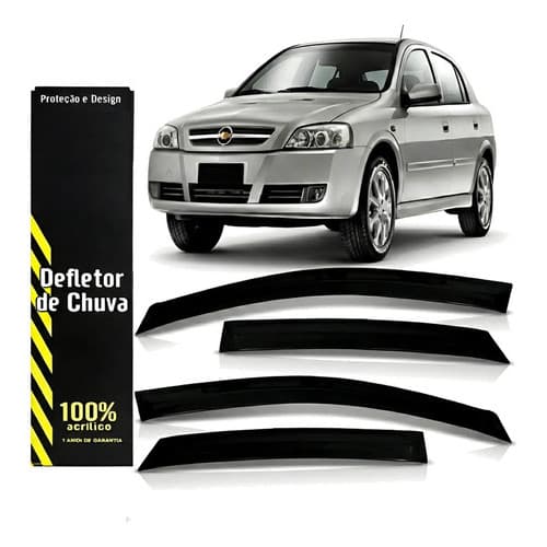Calha Chuva Defletor Astra 2000/2013 4 Portas Jogo Premium