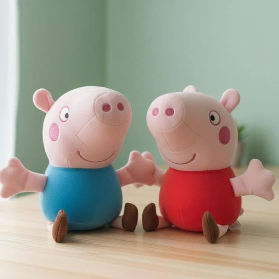 Kit 40 Pelúcias Peppa pig e George porquinha rosa pronta entrega