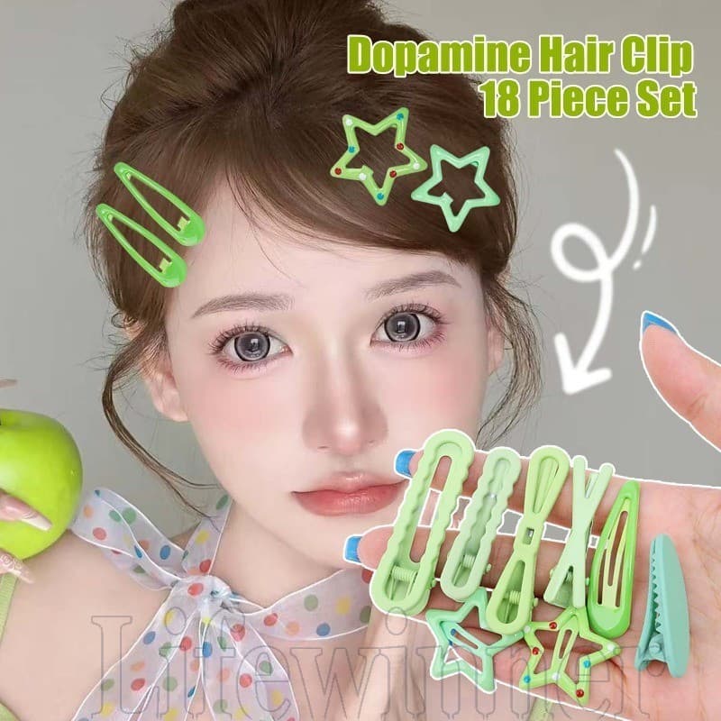 18 Pçs/Set Grampos De Cabelo Em Forma De Estrela-Franja Lateral BB Hairpin-Vestir Acessórios-Para Mulheres Meninas Desga