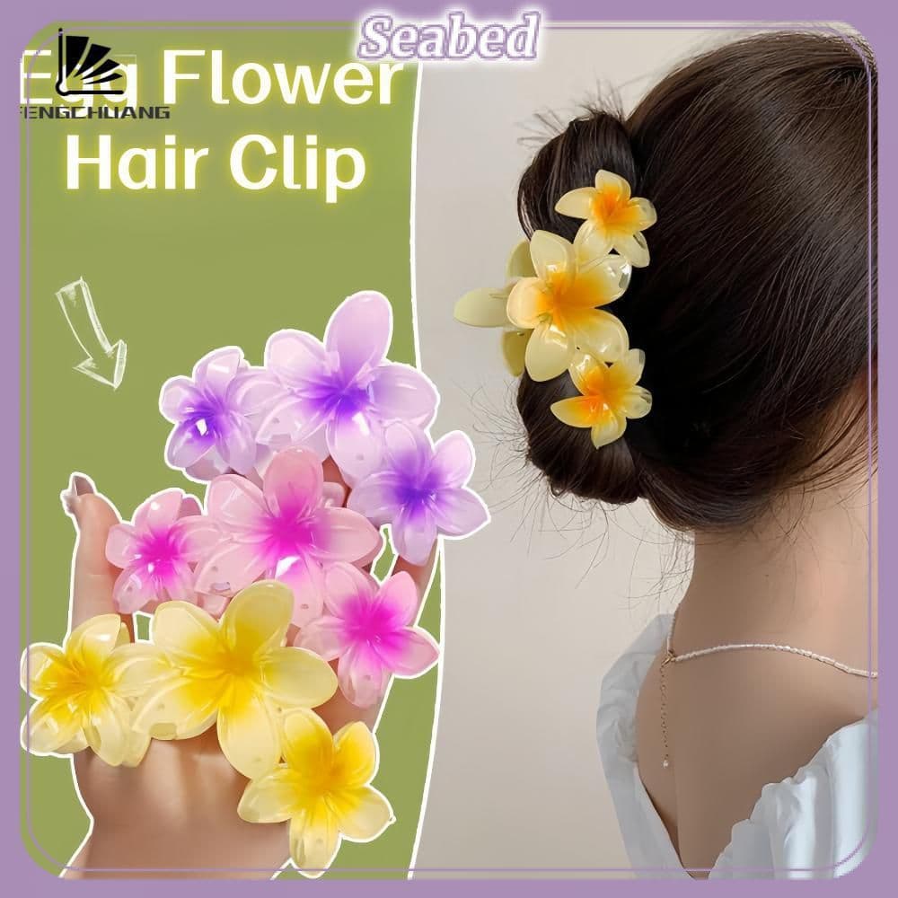 Ovos de flores em cores de doces para a praia, presilhas de cabelo em formato de garra, acessórios de cabelo