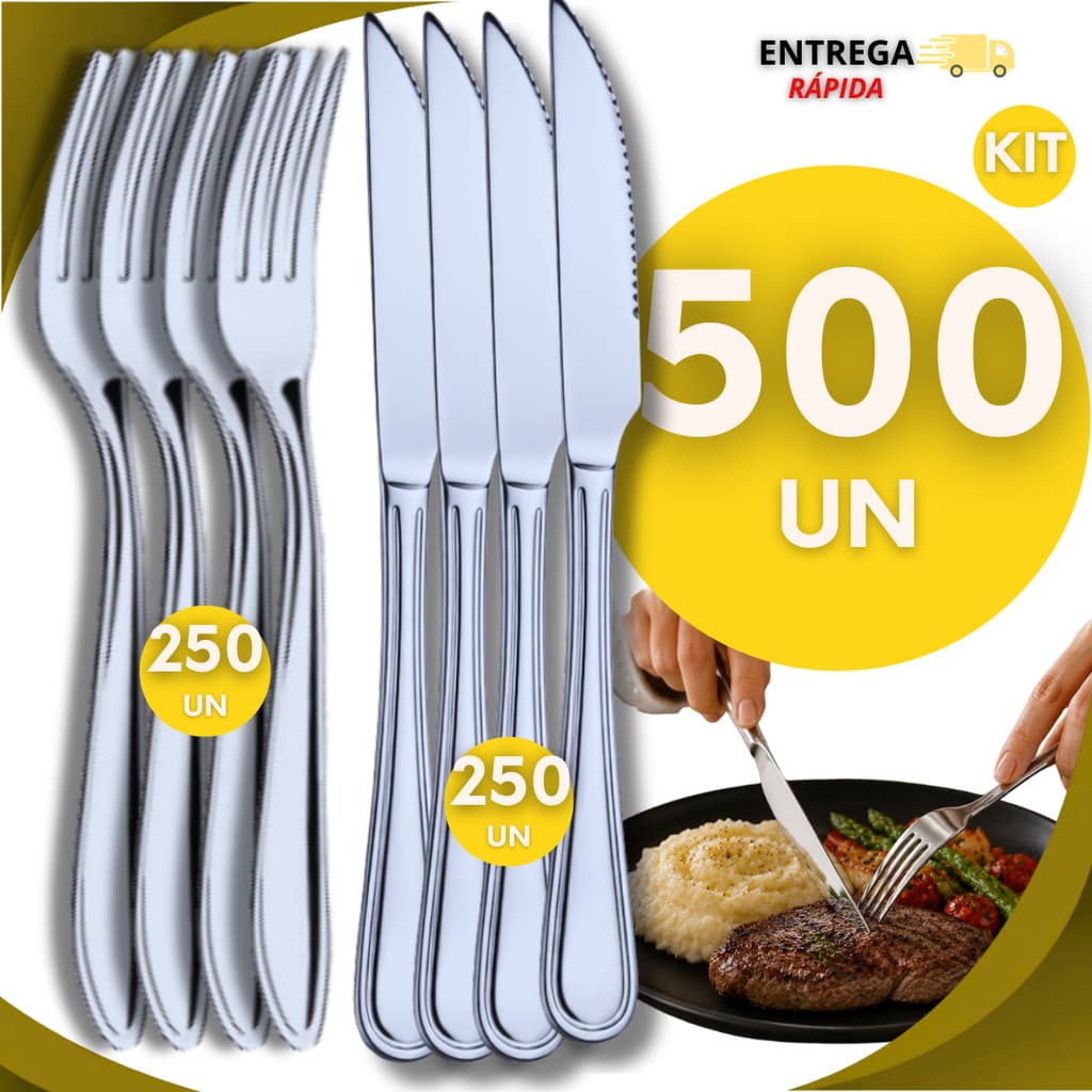 Talher De Mesa Garfo e Faca Inox Ideais Para o Dia a Dia Restaurante Buffet