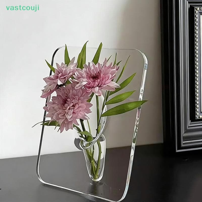 Vaso De Flores Com Moldura Vastcouji-Acrílico Transparente Para , Vasos De Arte Modernos Decoração De Casa Decorativos D