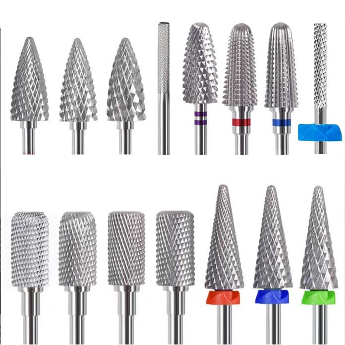 Cabeça de esmerilhamento de aço para nail art, para remoção rápida de unhas, pré-tratamento para remover pele morta, bro