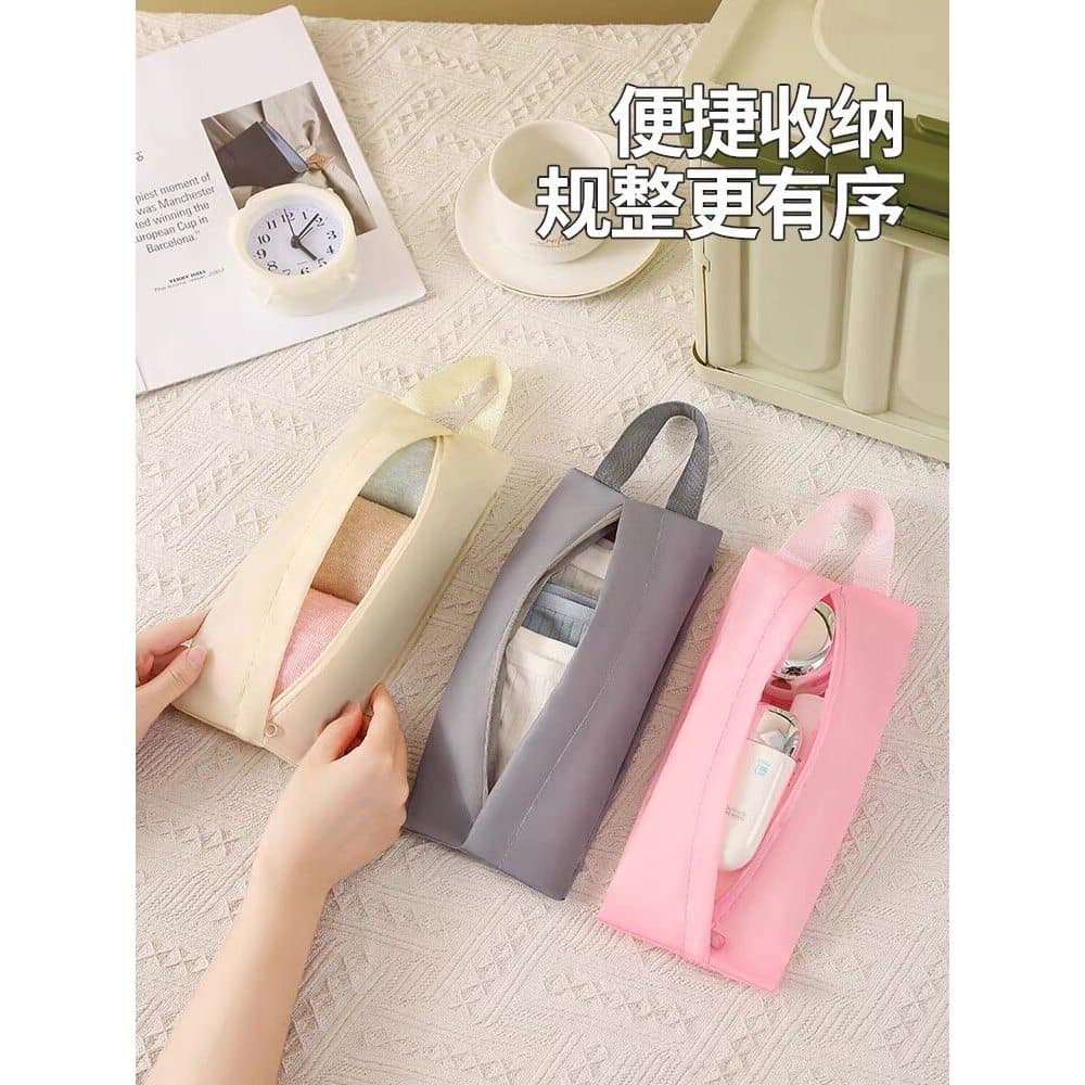 Saco de armazenamento de viagem bagagem roupa interior cosméticos meias organizador saco portátil à prova dwaterproof ág