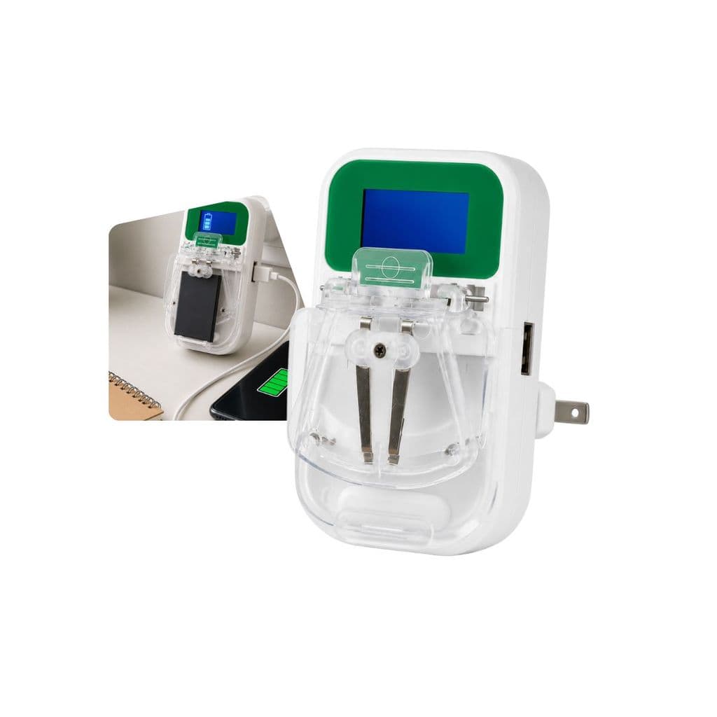 Carregador Universal de Bateria LCD Ajuste Automático Super Rápido para Celular Câmera e Outros Multicor