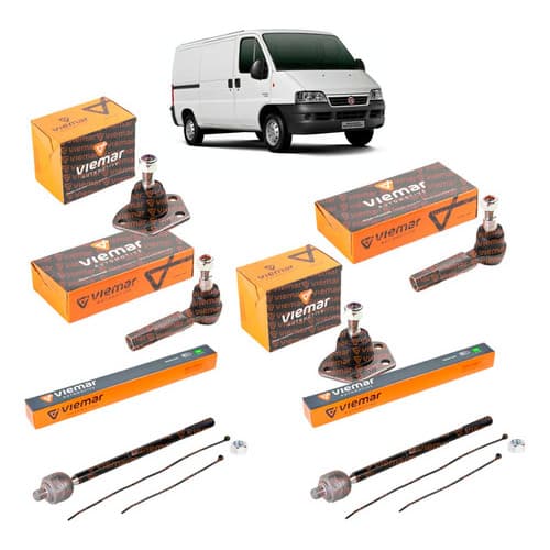 Barra Axial Terminal Direção Pivô Par Kt Ducato Boxer Aro 15