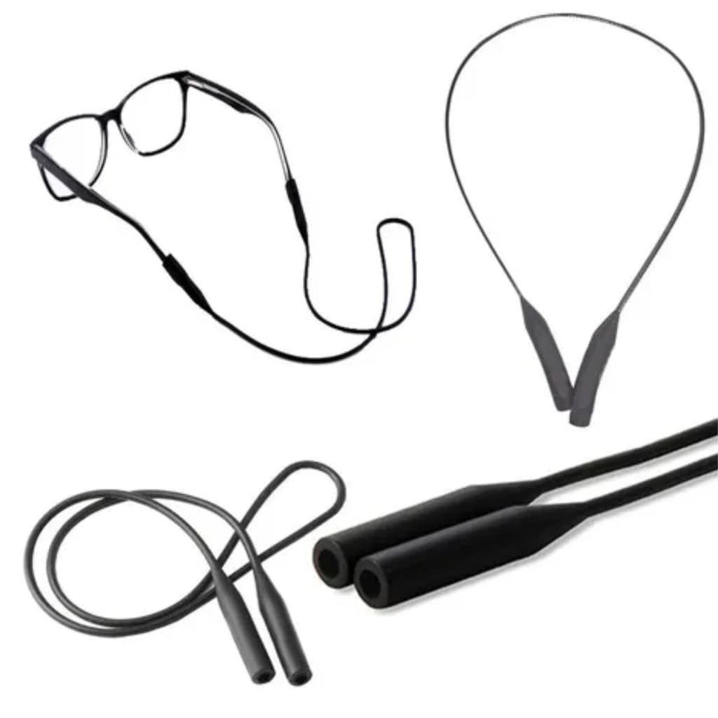Ponteira Salva Óculos Silicone Antialérgico - Preto