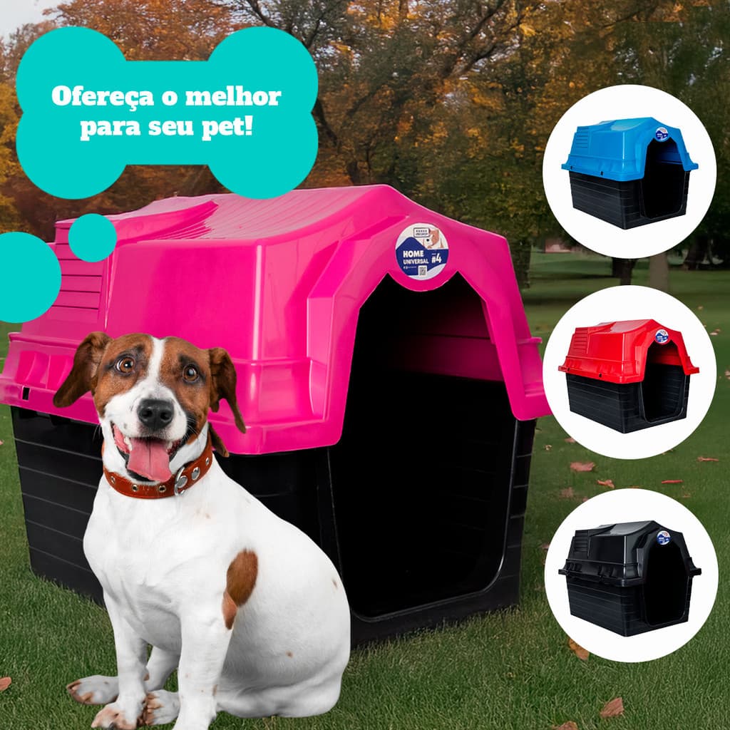 Casa Para Cachorro Cão Unishop N4 Casa Pet Proteção Contra Raios UV
