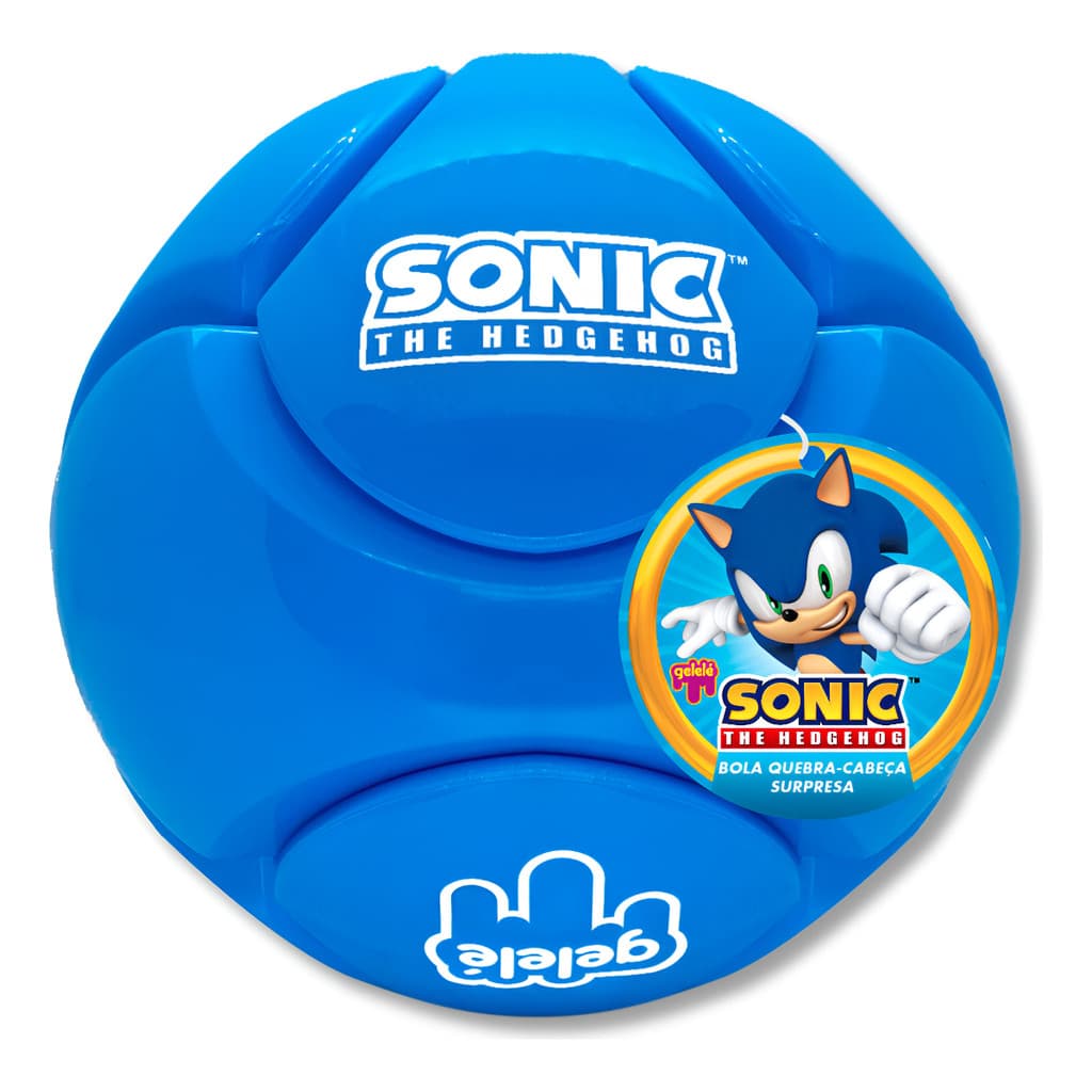 Bola Slime Quebra Cabeça Sonic Surpresa Esmeralda Do Caos