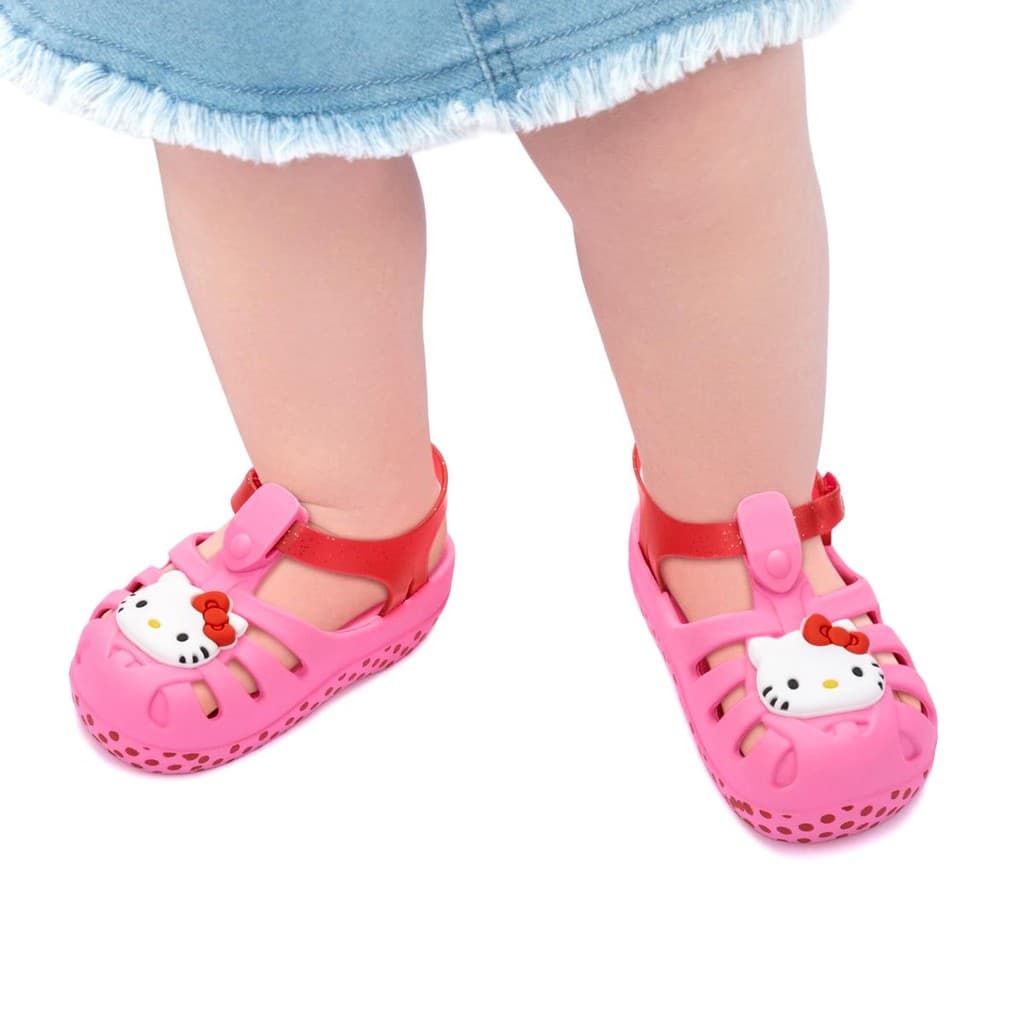 Sandália de Bebê Rosa Hello Kitty Cute 23361
