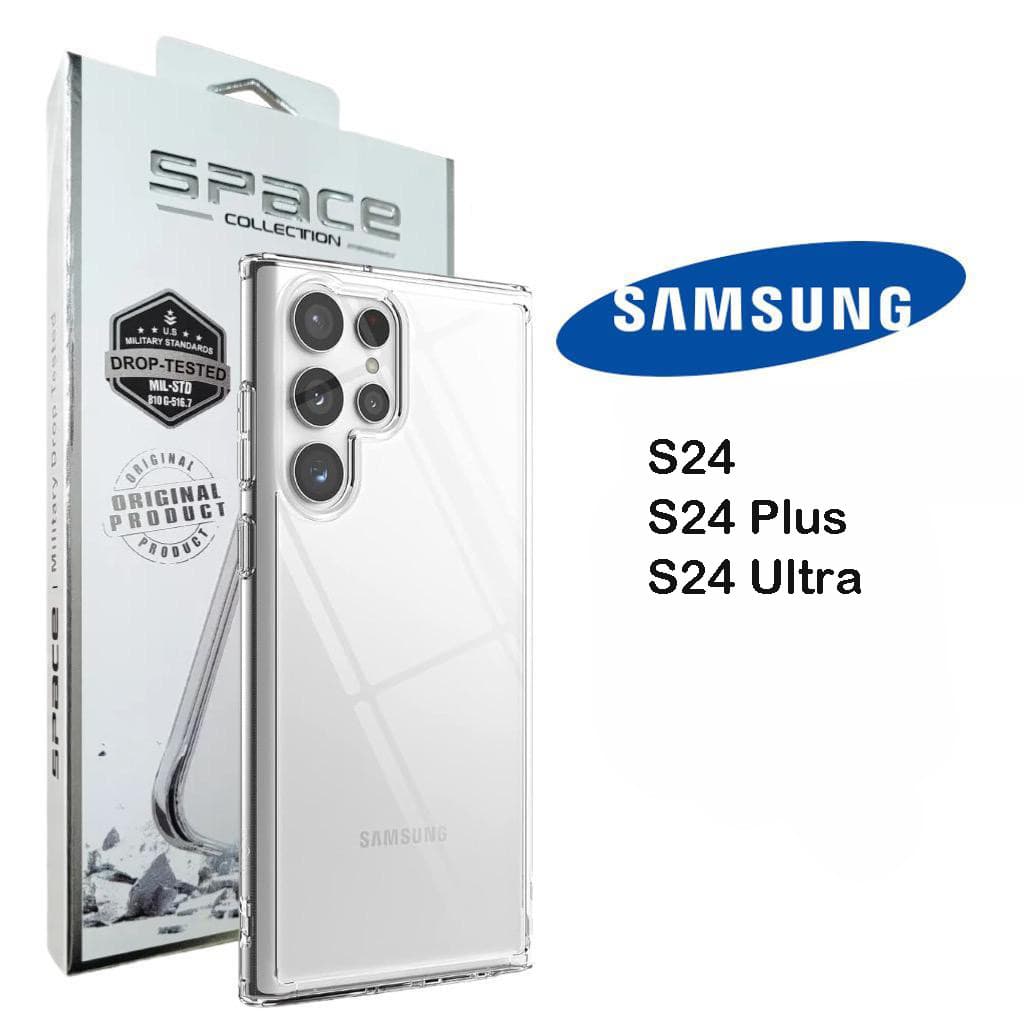 Capa Space Transparente para Samsung S24 S24Plus S24Ultra