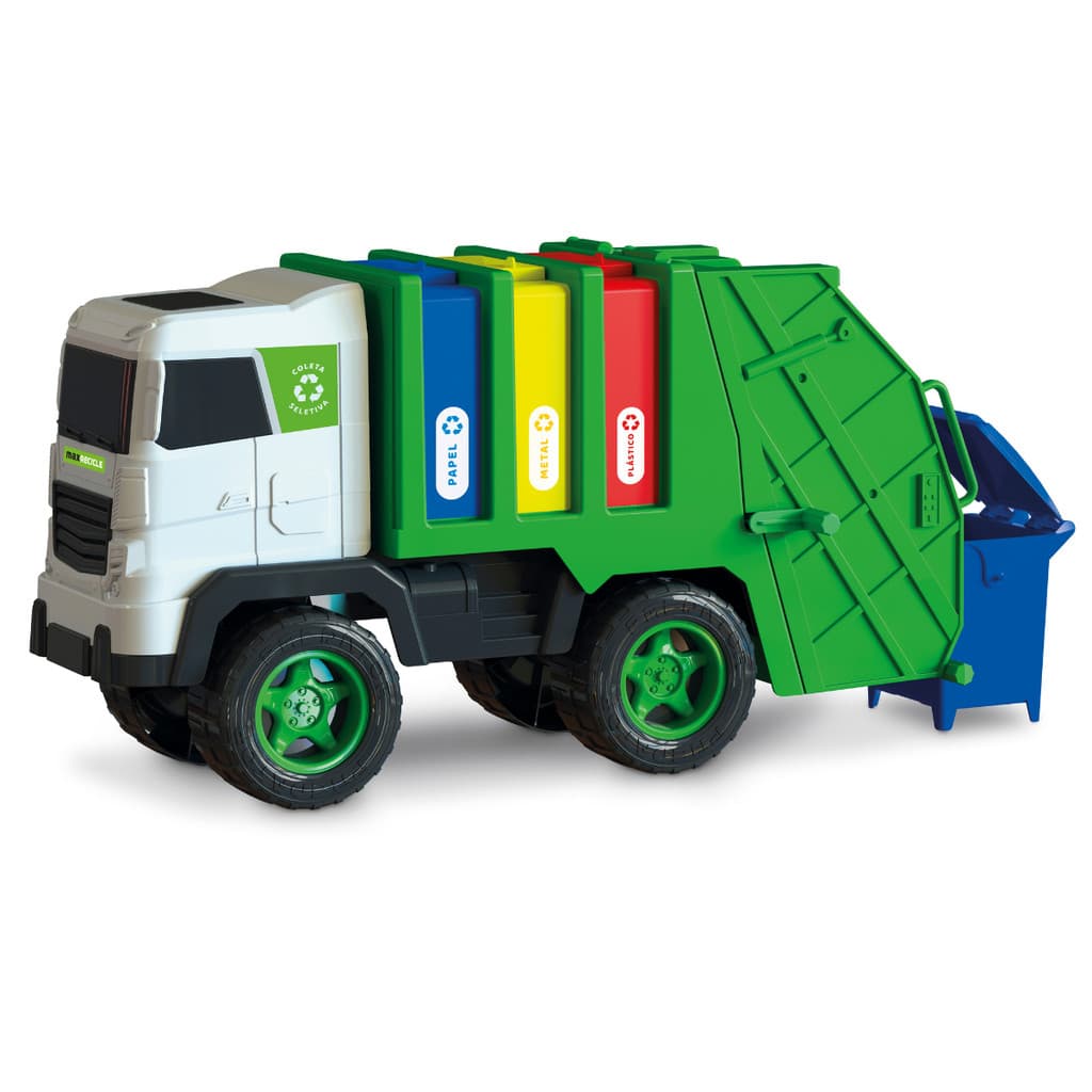 Caminhão Coletor Lixo Seletivo Reciclagem Didático Educativo
