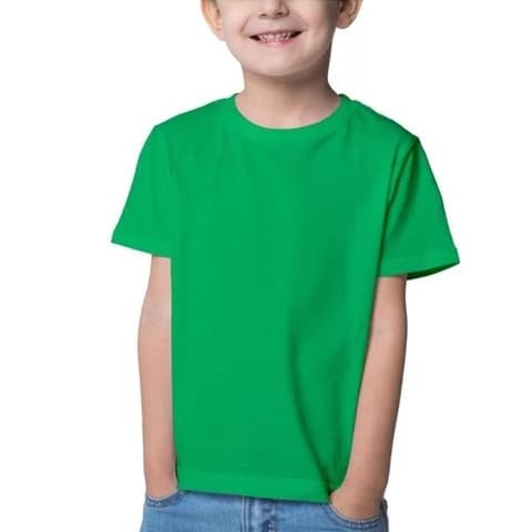 Camisetas Menino e Menina Infantil Lisa Algodão Manga Curta liso Migueshop