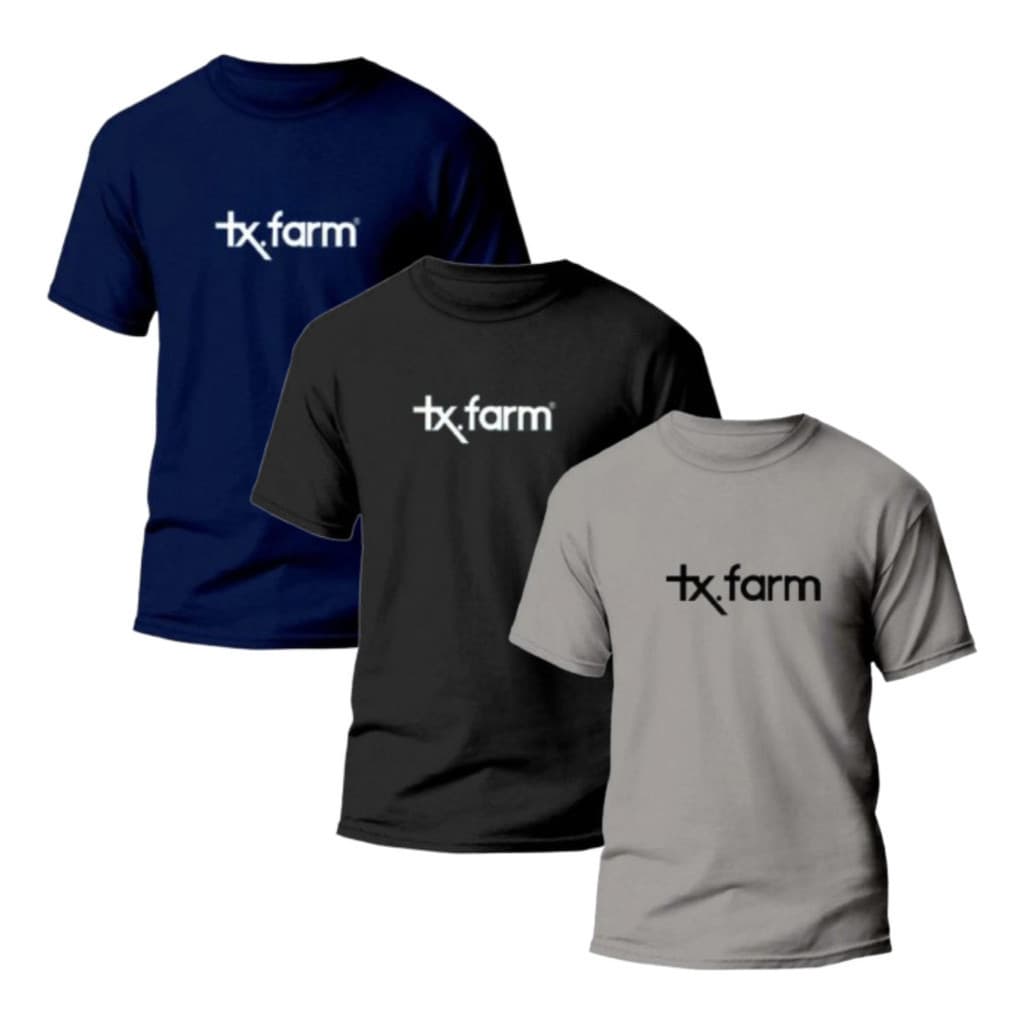 Kit 3 Camisas Tx.Farm Masculina % ̃ Costura Reforçada