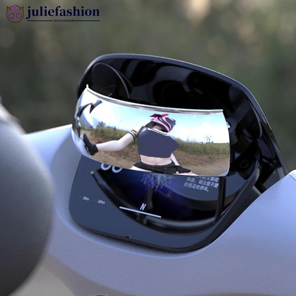 JULIEFASHION Para-Brisa De Motocicleta 180 Grande Angular Espelho Retrovisor Visibilidade Panorâmica Lente De Bicicleta