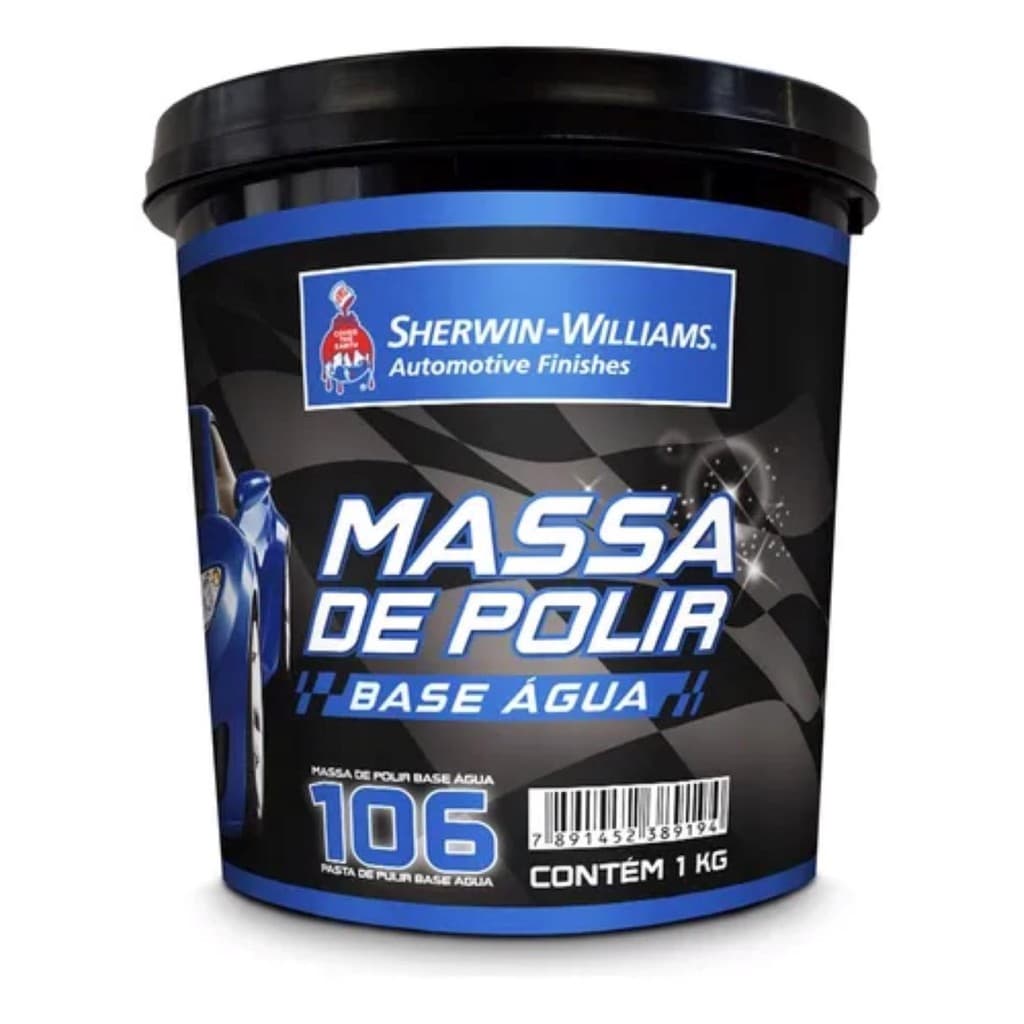 MASSA DE POLIR N2 BASE ÁGUA POTE 1KG LAZZURIL AUTOMOTIVO