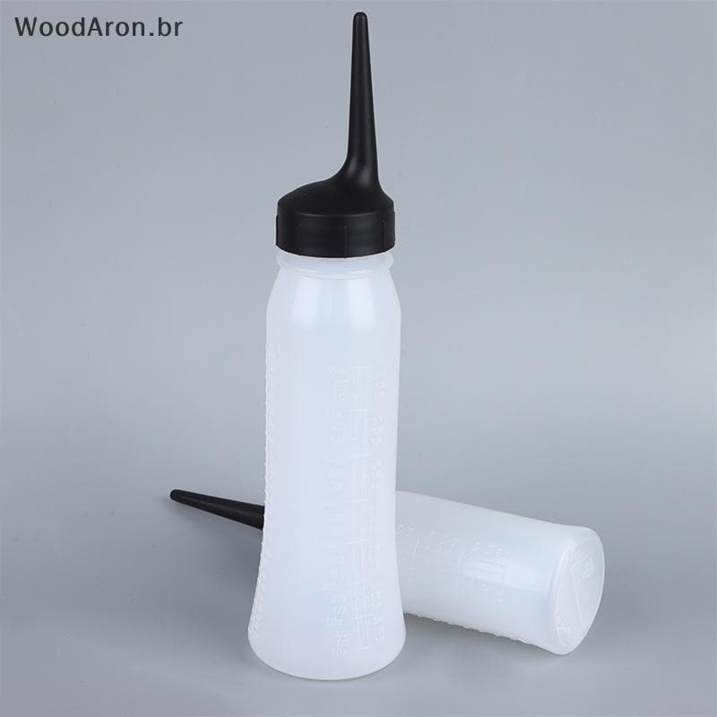 WoodAron 120ml 240ml Plástico Salão De Beleza Aplicador De Cor De Cabelo Garrafas Escala Cabeleireiro De Tintura Acessór