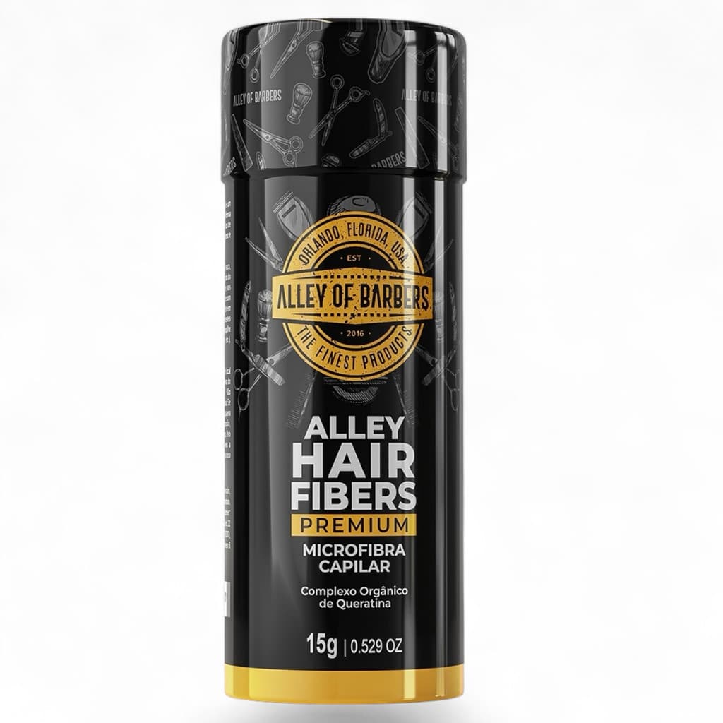 Fibra Capilar 15g Alley of Barbers – Espessura 0,04mm para Falhas e Volume Cabelo e Barba