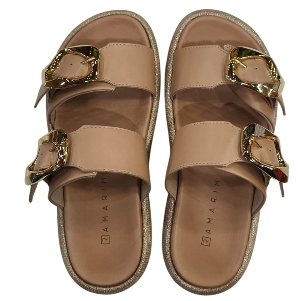SANDALIA FEMININA RAMARIM 2555204 PAPETE TAMANCO SLIDE ANATOMICA ORTOPEDICA CALCE FACIL