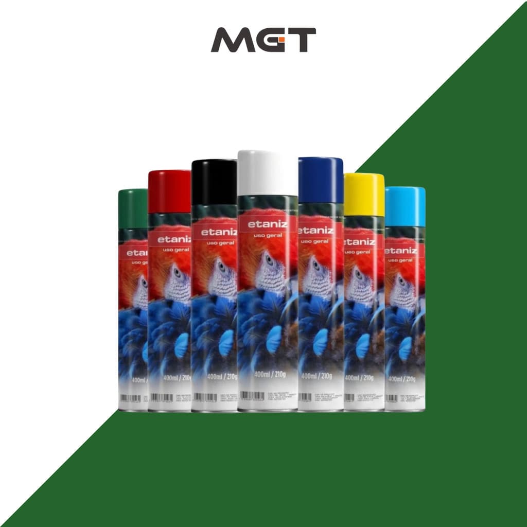 TINTA SPRAY PROFISSIONAL USO GERAL MULTIUSO AUTOMOTIVA ETANIZ 400ML
