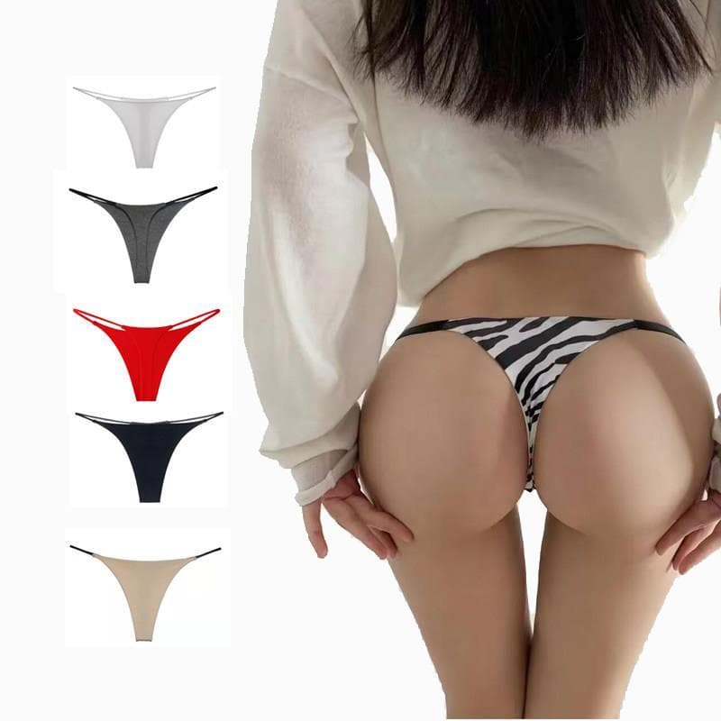 Nova versão dupla camada cinto fino Hip-Lifting Fitness tamanho grande tanga cintura baixa biquíni feminino T-calças sól