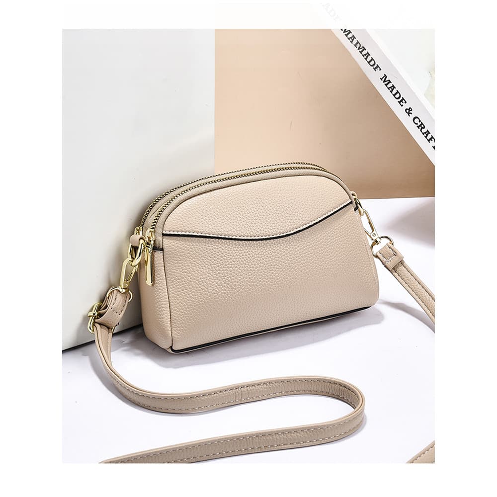 Bolsa de ombro pequena feminina 2026 novo estilo bolsa mensageiro de couro macio bolsa para celular Mini bolsa pequena m
