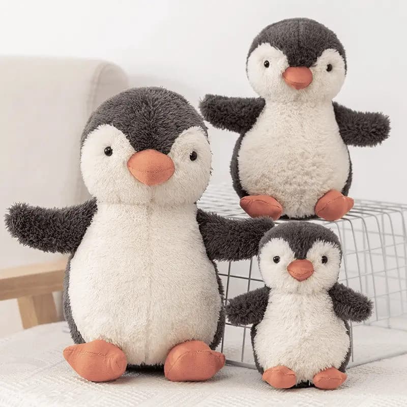 Brinquedo de Pelúcia com Design de Pinguim, Bicho de Pelúcia Fofo, Animal de Pelúcia Macio, Almofada de Pelúcia Macia e