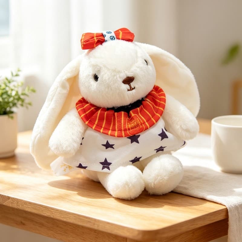 Bonito saco de coelho de orelhas compridas pingente boneca de pelúcia nicho High-End saco de escola pingente presente
