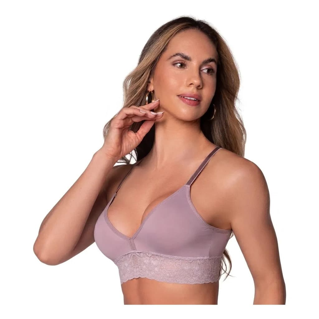 Soutien Adulto Selene Com Renda E Bojo Moldado Sutiã 40001