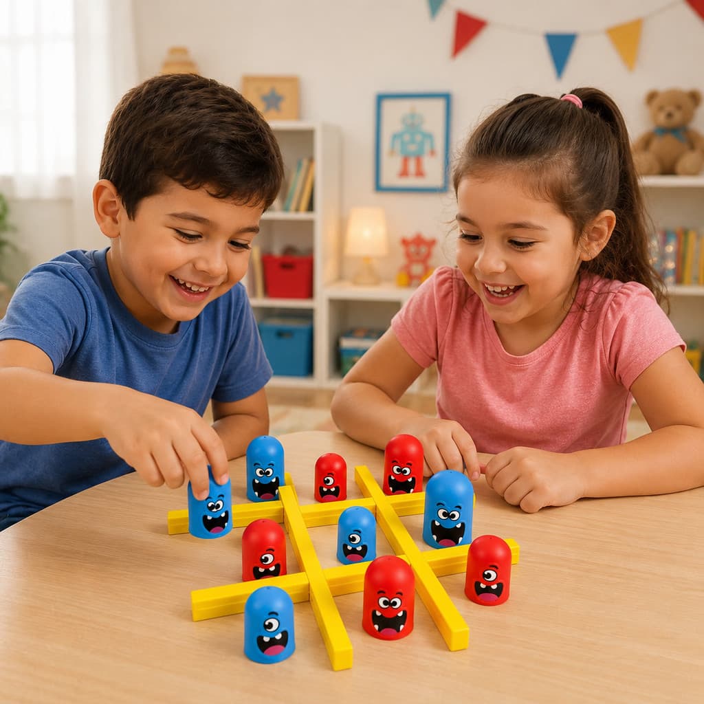Jogo da Velha 3D Infantil Educativo Estratégico Inteligente Divertido Montessori Criança