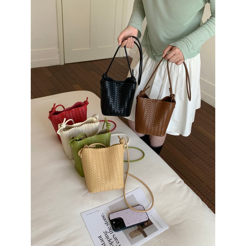 Bolsa mensageiro feminina 2026 novo estilo verão dopamina tecido saco diário Commuter All-Match criança mãe saco balde d