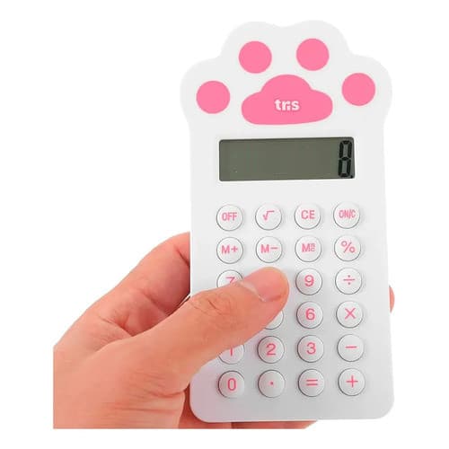 Calculadora Tris Kitpad Pets 8 Dígitos 14x7cm Escolar