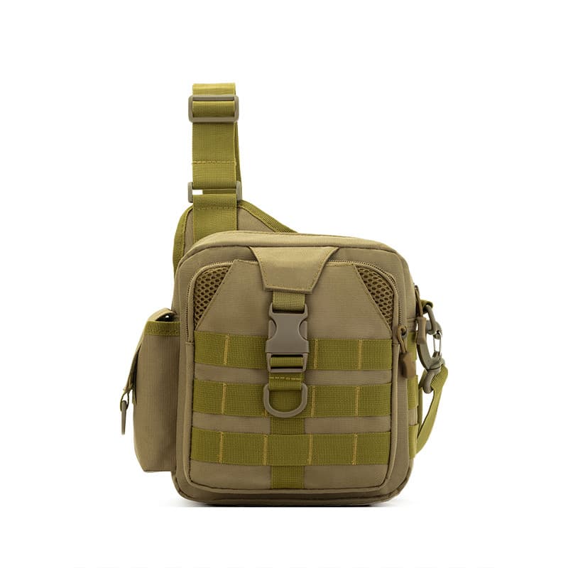 Camuflagem ao ar livre tático saco de peito masculino saco do mensageiro portátil multifuncional grande capacidade leve