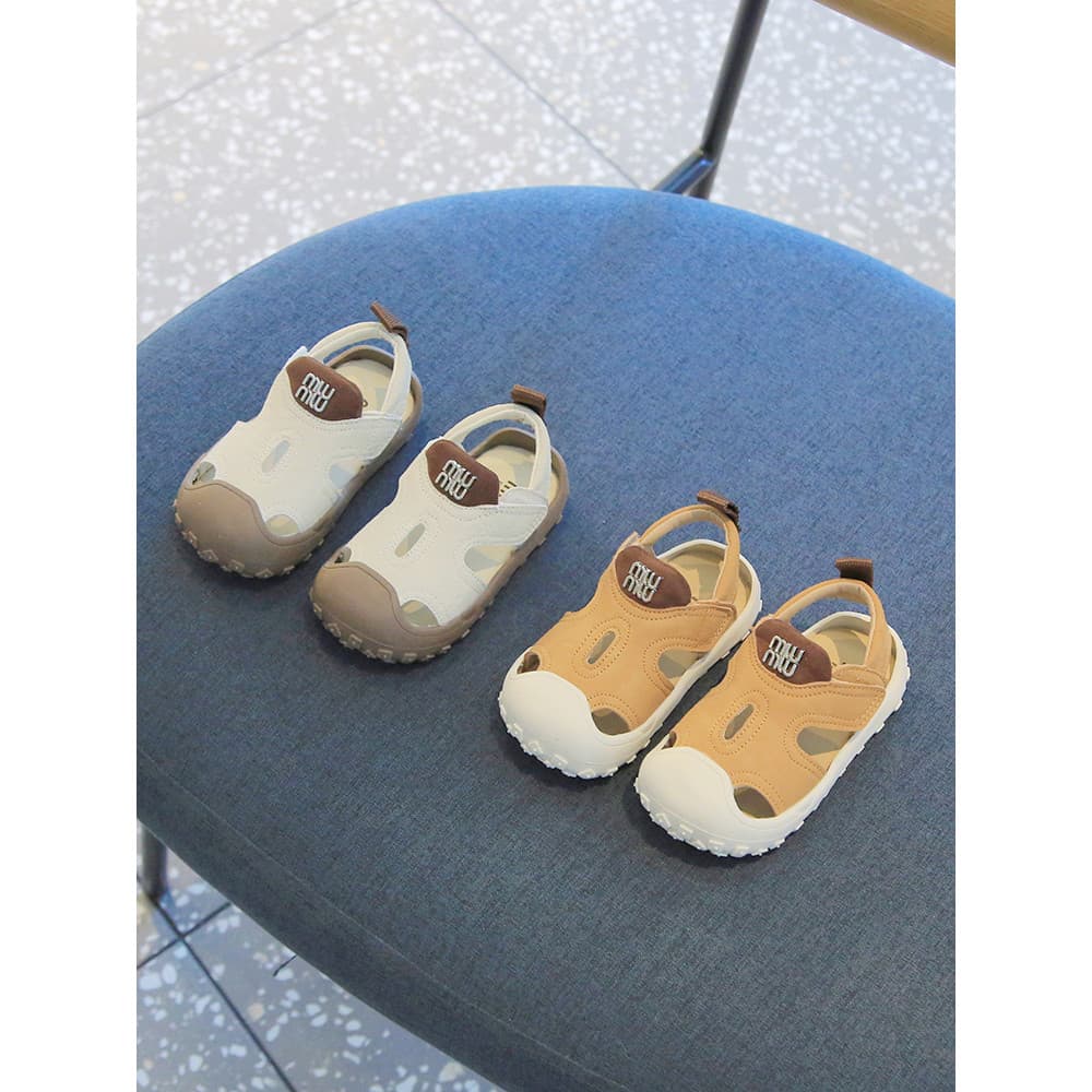 Crianças sapatos de praia verão sapatos de bebê meninos meninas sola macia à prova de chute sandálias esportivas do bebê