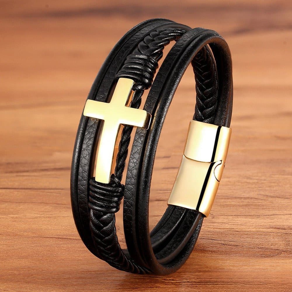 Pulseira de Relógio de Couro Clássica Masculina em Aço Inoxidável Multicolorido 19/21/23cm Escolha Presente de Natal par