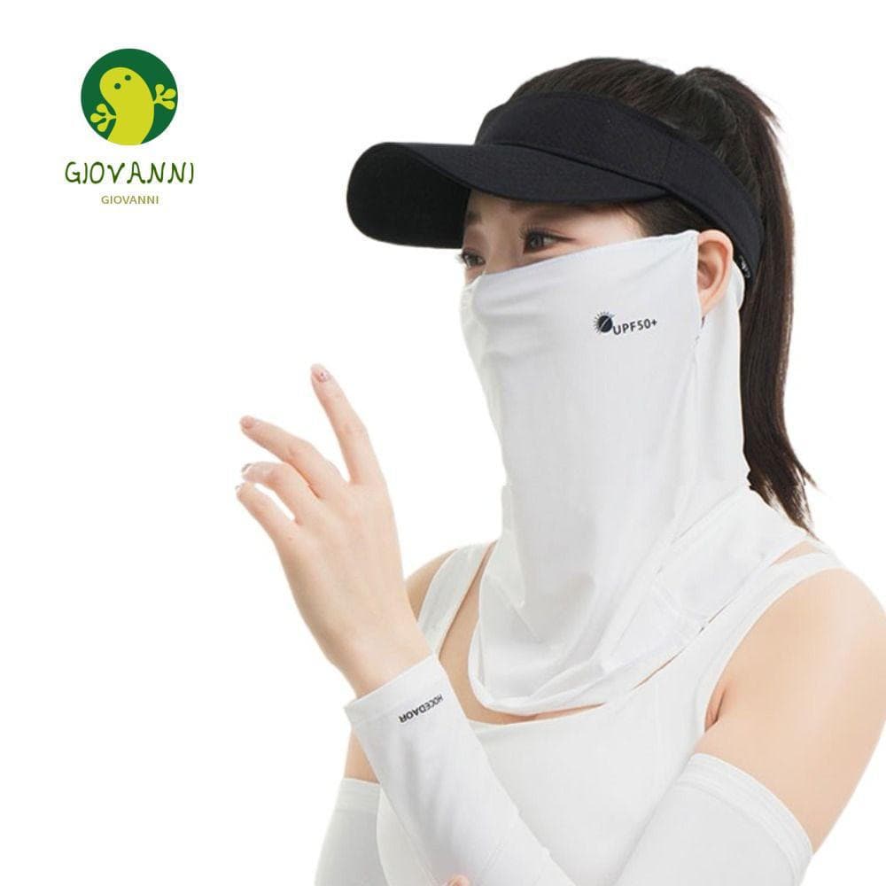 GIOVANNI Máscara Facial De Seda Gelada De Verão , Protetor Pesca Respirável Solar , Véu , De Ciclismo