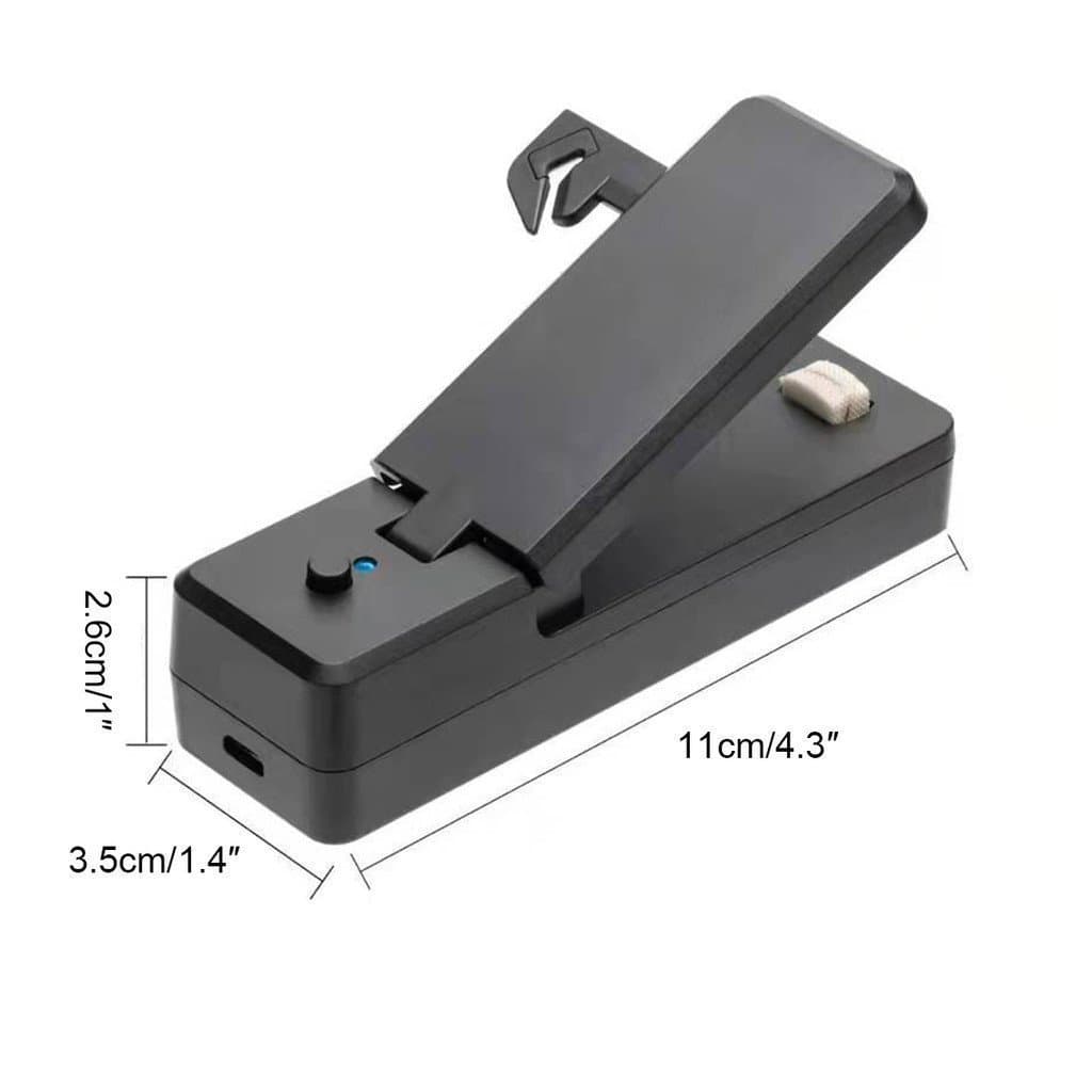 1pc Mini Máquina de Selagem Portátil Recarregável e Máquina de Corte a Calor a Vácuo Adequada para Sacos de Almoço de Pl