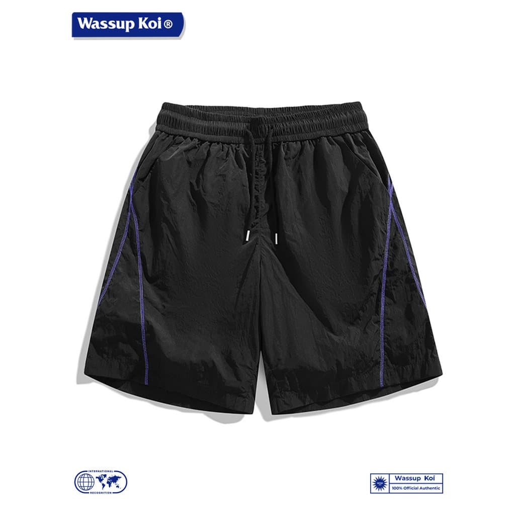 WASSUP KOI Joint 2026 Calças de secagem rápida de verão masculinas esportivas casuais calças de cinco pontos soltas maca