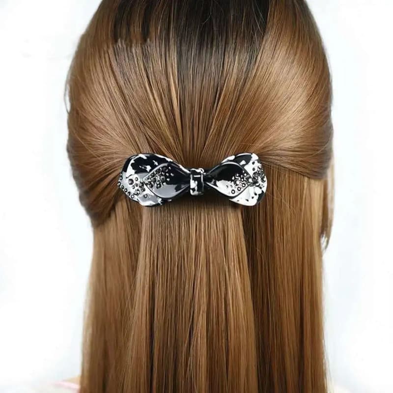 Luz de luxo meia gravata para trás cabeça hairpin mãe meia capa acessórios para o cabelo strass hairpin rabo de cavalo c